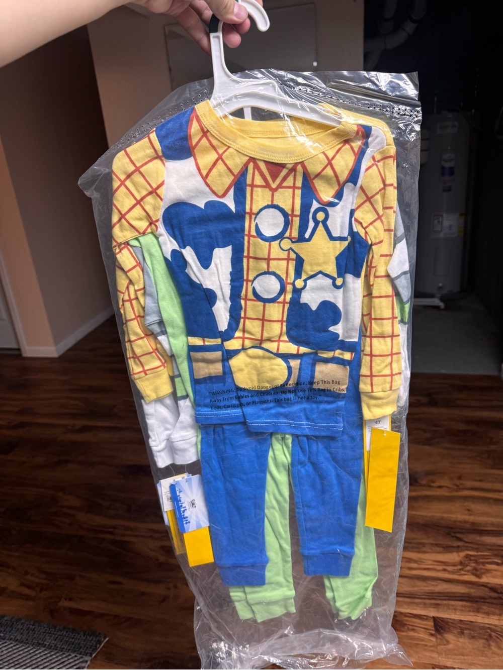 Toy Story Pajamas, Buzz Lightyear, Woody, Size 4T - Picture 2 of 5